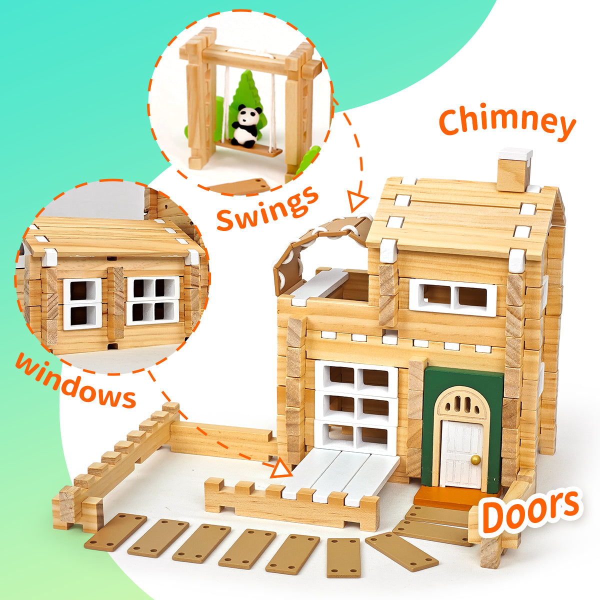 Wonder House blocks (107PCS)